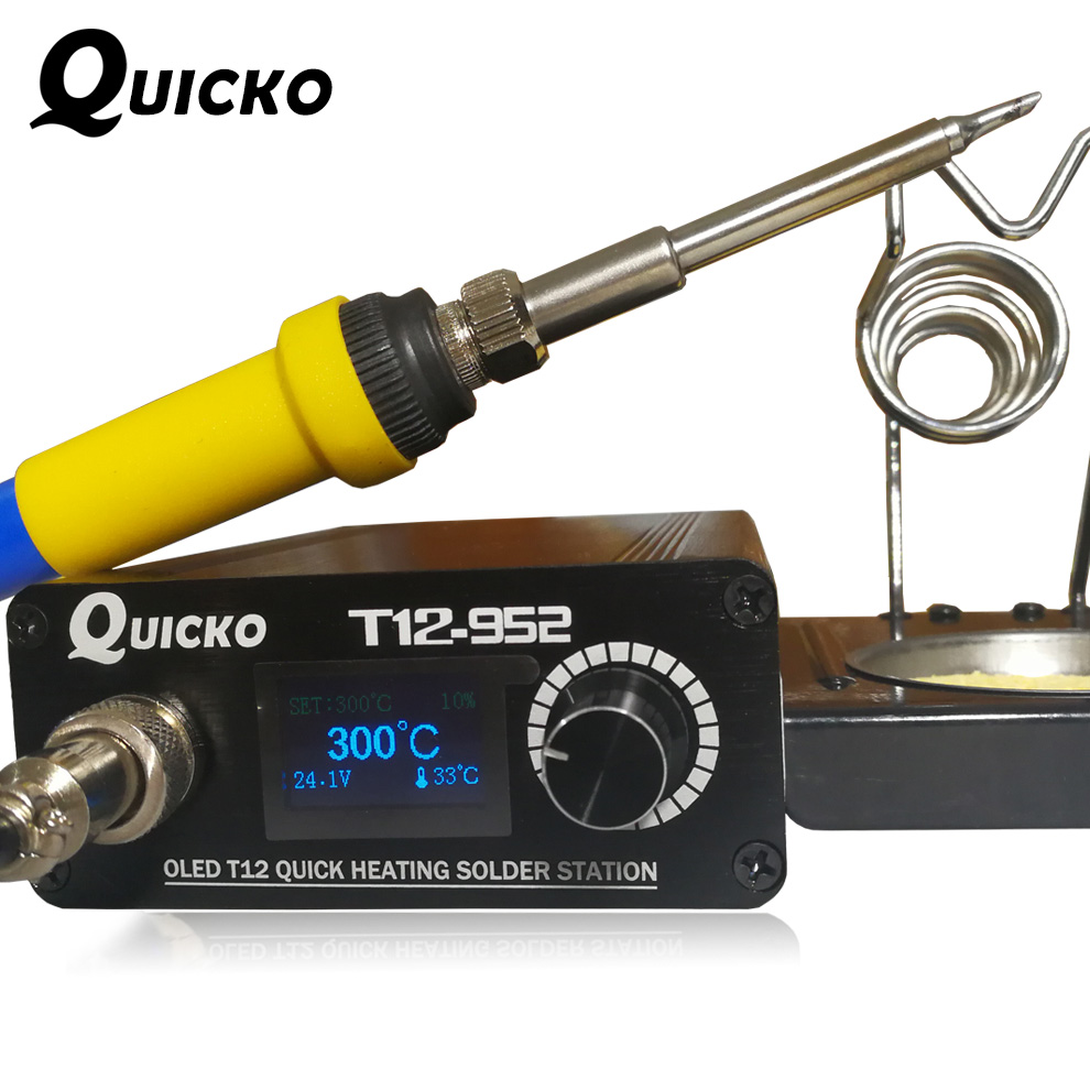 QUICKO New OLED T12 Digital Soldering Station Iron