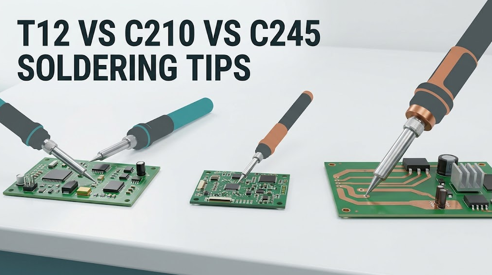 T12 vs C210 vs C245 Soldering Tips: Which Fit